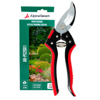 AlpineReach Bypass Pruning Shears for Gardening, Professional Sharp High Carbon Steel, Ergonomic 8" Hand Pruner, Wide 3/4” Blade trims tree branches, Heavy Duty Garden Tool - AR-PS2001