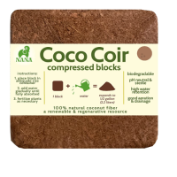 Nana Coco Coir Block | Compressed Coconut Fiber for Soilless & Organic Growing